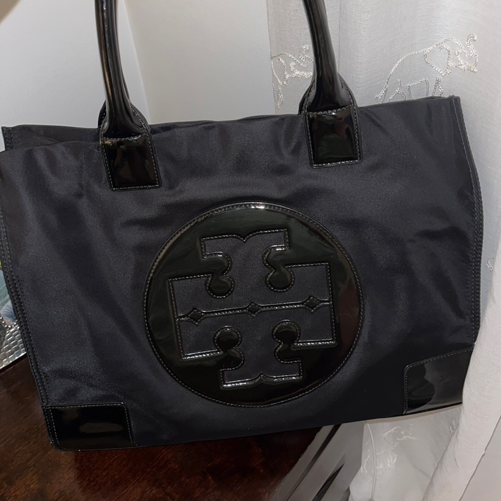 Tory Burch Ella patent tote - large